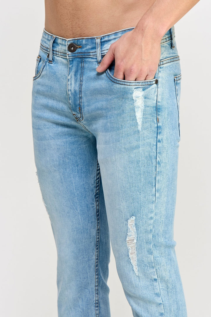 Light Blue Jeans - MEN's Trousers - UrbanKoach