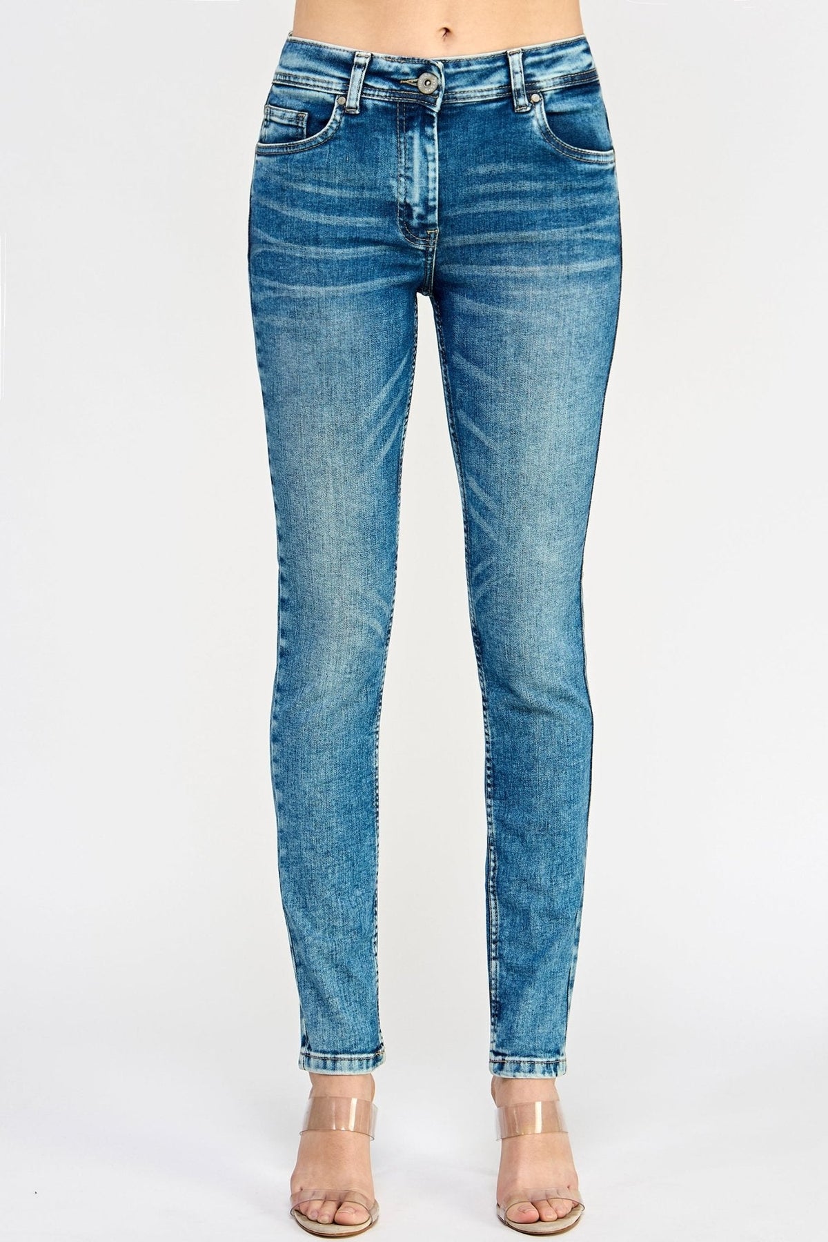 Light - Blue Skinny Jeans - Ladies Trousers - UrbanKoach
