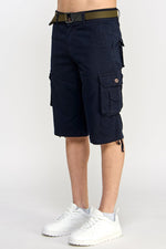 Load image into Gallery viewer, Navy Cargo Shorts - MEN&#39;s Shorts - UrbanKoach
