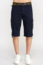 Load image into Gallery viewer, Navy Cargo Shorts - MEN&#39;s Shorts - UrbanKoach
