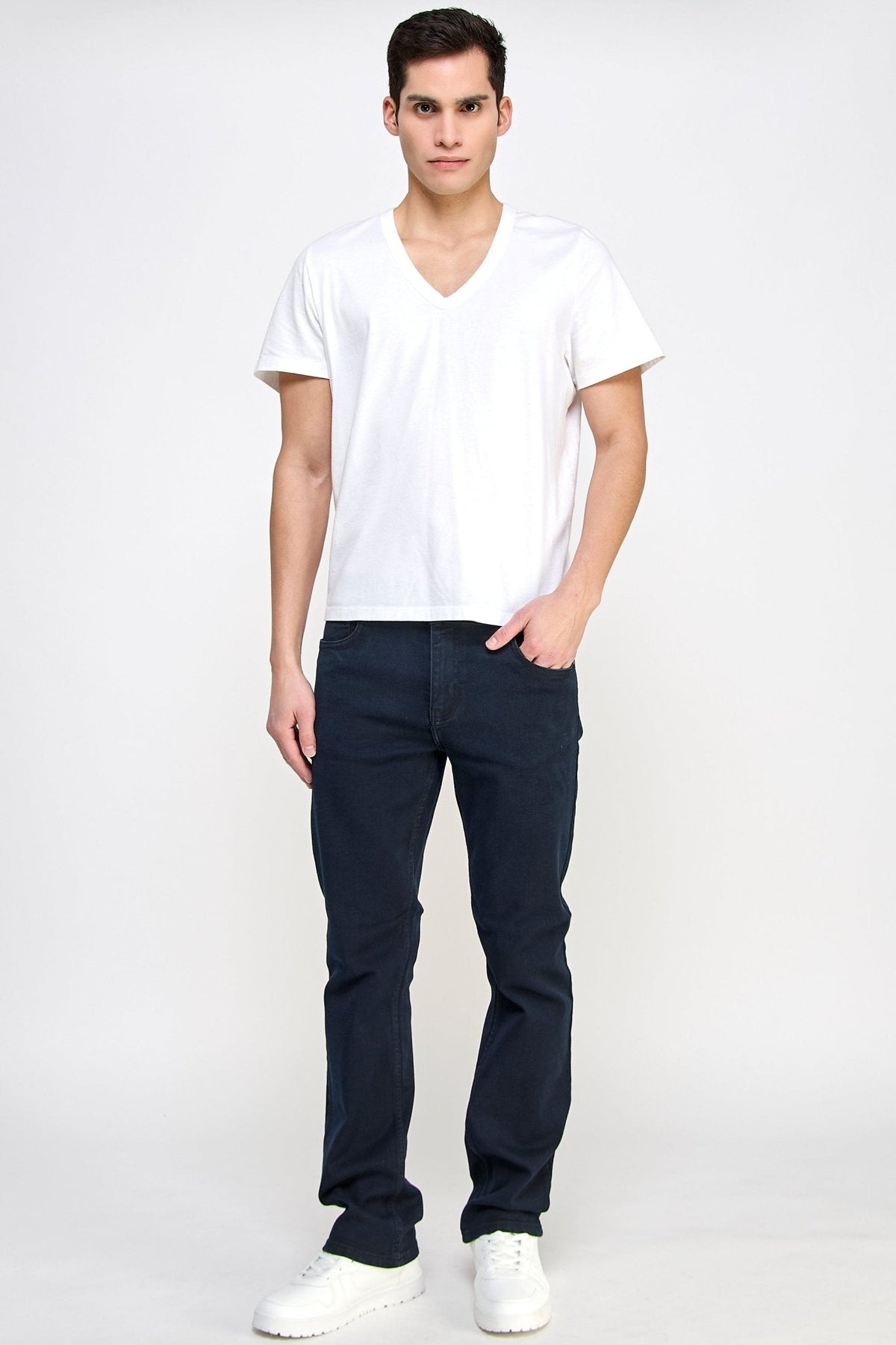 Noir Straight Fit Jeans - MEN's Trousers - UrbanKoach