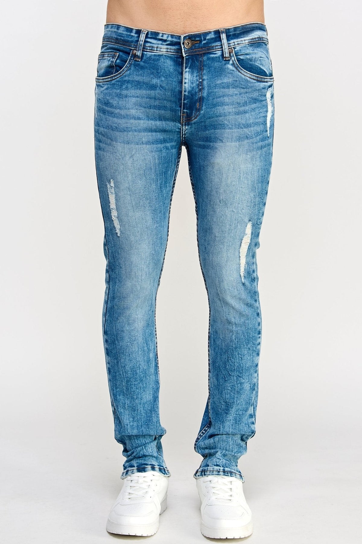 Ripped Blue Jeans - MEN's Trousers - UrbanKoach