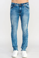 Load image into Gallery viewer, Ripped Blue Jeans - MEN&#39;s Trousers - UrbanKoach
