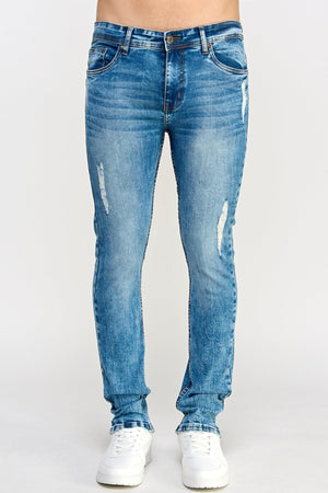 Ripped Blue Jeans - MEN's Trousers - UrbanKoach