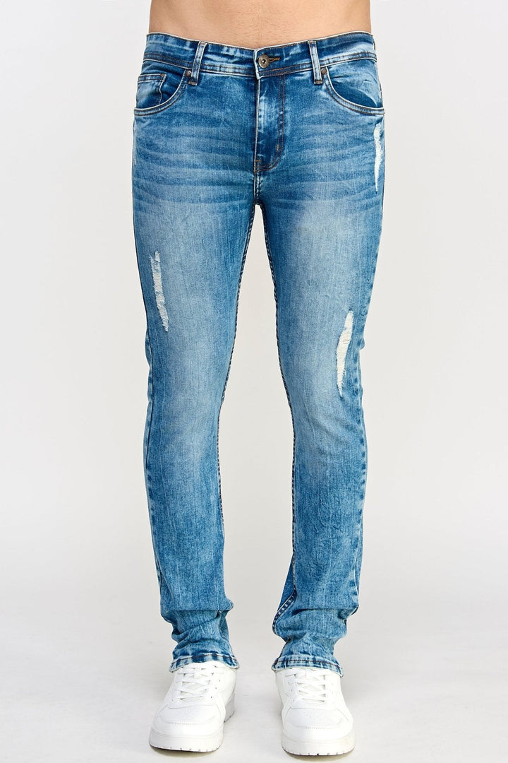 Ripped Blue Jeans - MEN's Trousers - UrbanKoach